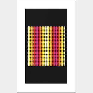 Dots color design yellow, orange, red, pink Posters and Art